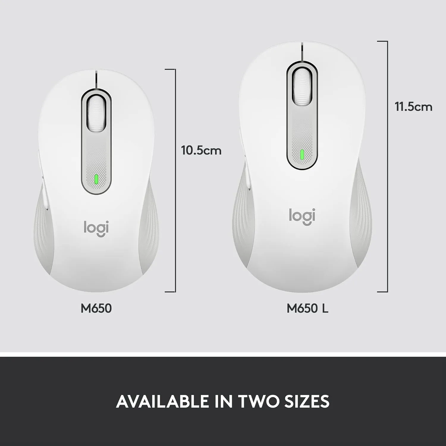 Logitech Bluetooth Mouse Signature M650 Off-White view 4